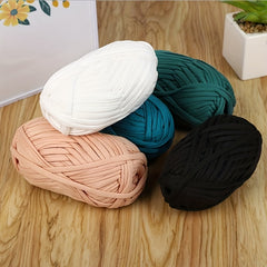 2pcs T-shirt Yarn High Elastic Fabric Soft Colored Yarn for DIY Crafts