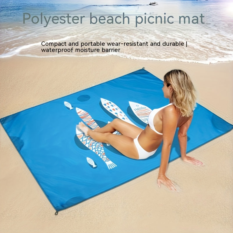 Portable Mat with Carry Bag for Camping and Picnic, Waterproof Beach Mat