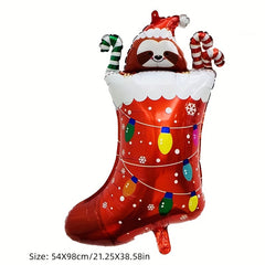 Large Christmas Party Balloons Holiday Decoration Aluminum Film Balloon
