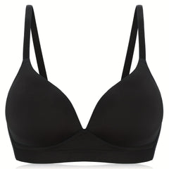 Solid T Shirt Bra Push Up Bra Women's Lingerie
