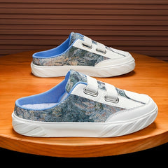 Men's Slip on Mules Casual Walking Slippers Outdoor Backless Shoes
