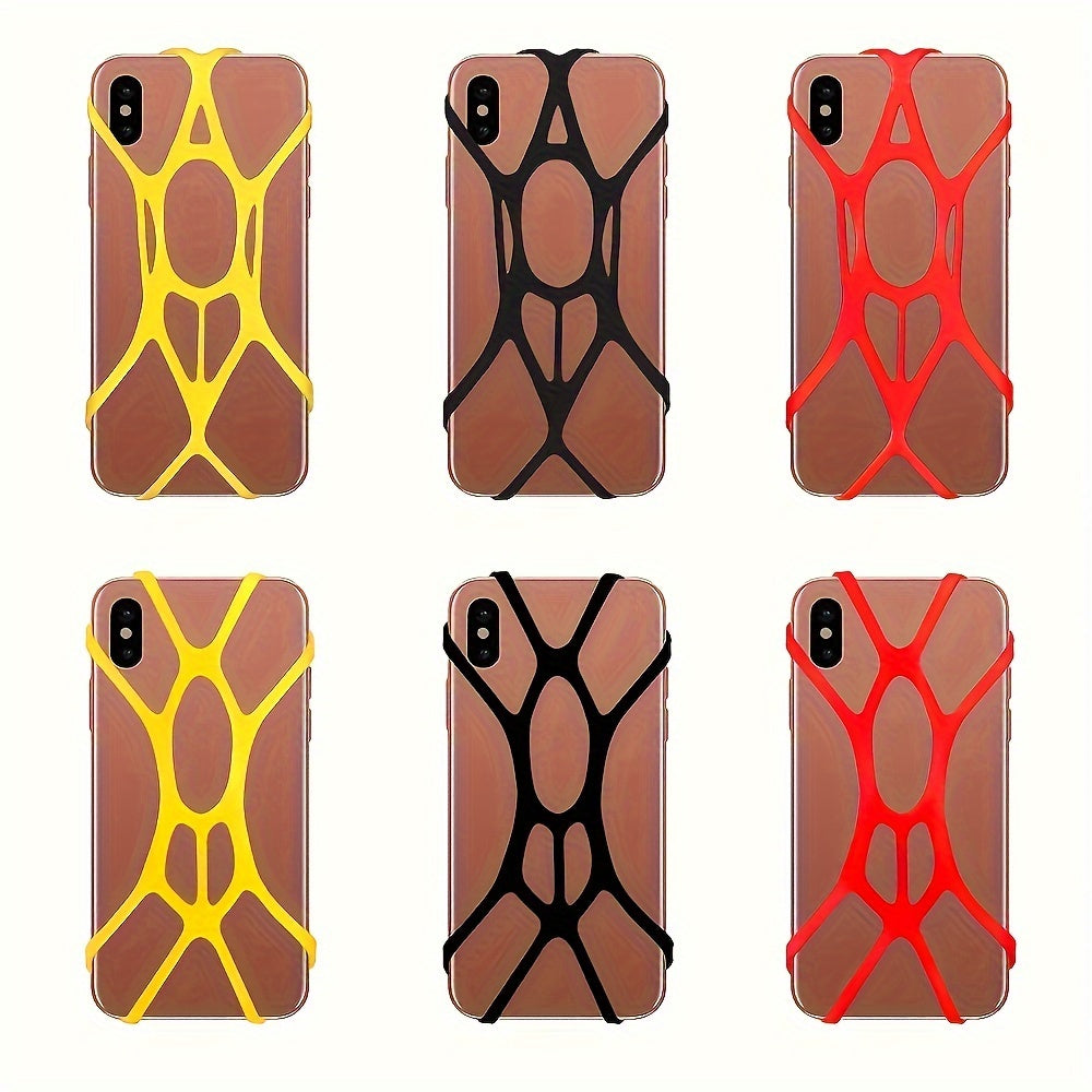 3pcs Outdoor Bike Phone Holder Silicone Strap