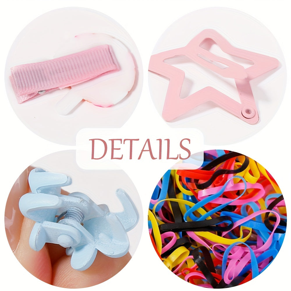 Colorful Hair Accessory Set for Baby Girls