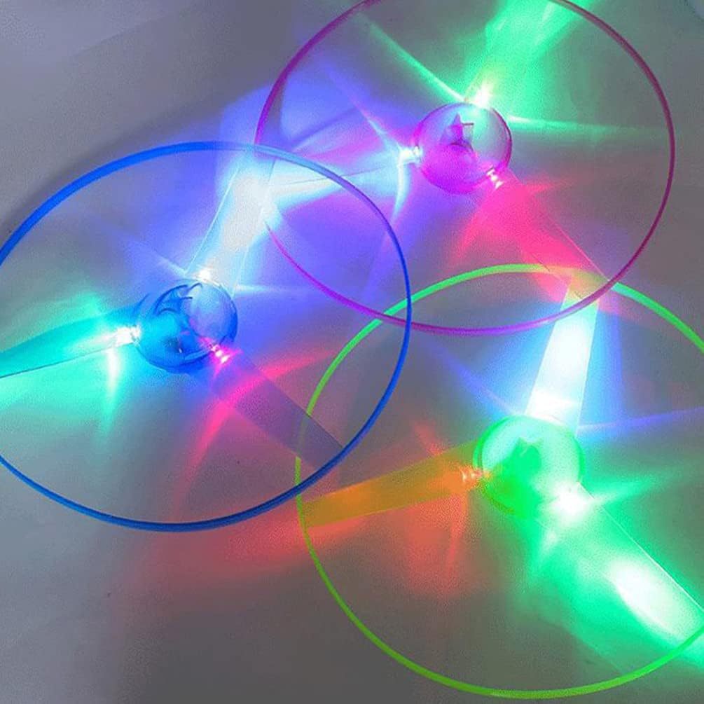 Flying Disc Game for Kids with Rotating Spirals - Indoor/Outdoor Launchers
