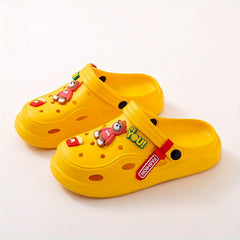 Women's Bear Decor Clogs Platform Slide Sandals