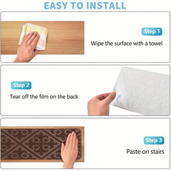 Non Slip Rubber Stair Mats Indoor/Outdoor Treads