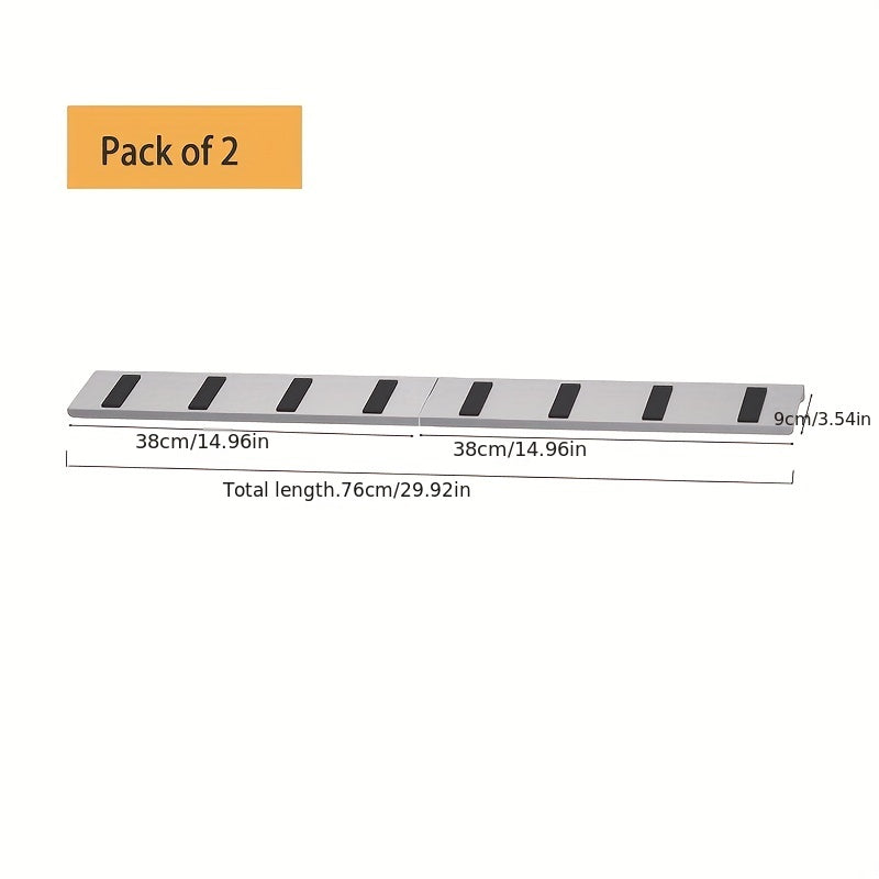 Stainless Steel Magnetic Spice Rack for Kitchen Stove - Keep Spices Organized