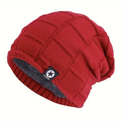 Men's Thick Padded Knitted Cap for Winter