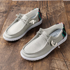 Men's Moc Toe Lace-up Sneakers Comfortable