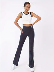 Women's Flared Yoga Pants High Waist V Crossed Leggings