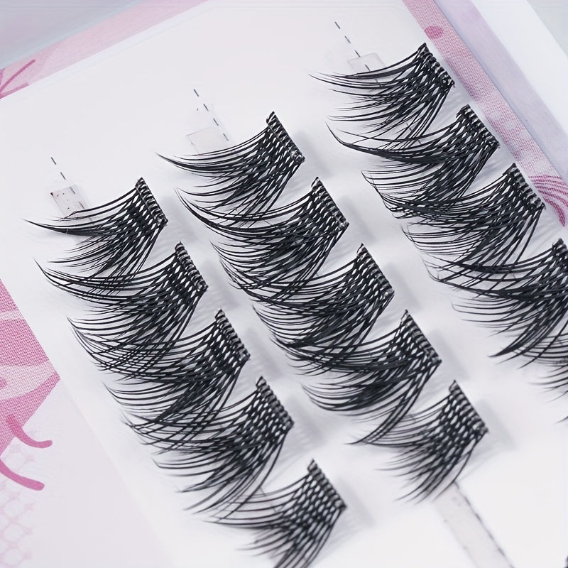 Self Adhesive Individual Cluster Eyelashes DIY Extension Grafting