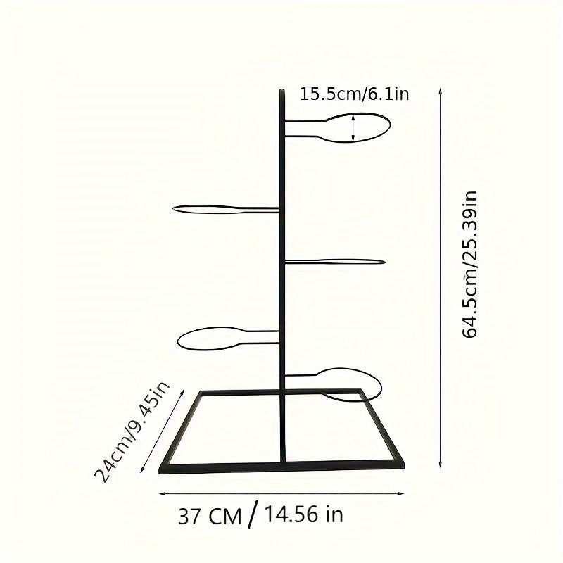 Carbon Steel Ball Storage Rack Basketball Display Stand