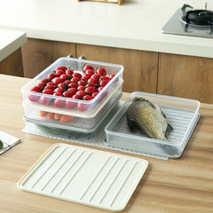 Refrigerator Fresh Dumpling Box Plastic Sealed Storage Box