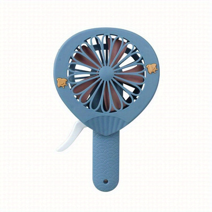Mini Handheld Fan Portable Hand Pressure Fan Without Handle Cooling Cartoon Fan