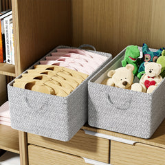Non-Woven Storage Basket Durable Storage Box Large Capacity for Underwear Socks