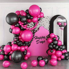 Rose Red Balloon Arch Kit 104PCS for Birthday Wedding Baby Shower