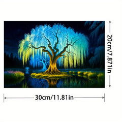 Enchanting Tree Diamond Painting Kit - Fantasy Art & Crafts for Adults