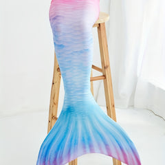 Girls Mermaid Tail Swimsuit Fish Scale Beach Party Costume