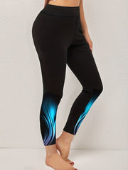 Polka Dot Print Skinny Leggings High Waist Stretchy Leggings
