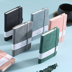 Pocket Grid Notebook w/ Pen Holder 100 Sheets 8.0x11.0cm