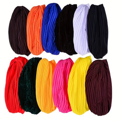 Women Chemo Hat Turban Beanie Pre Tied Twisted Braid Hair Cover