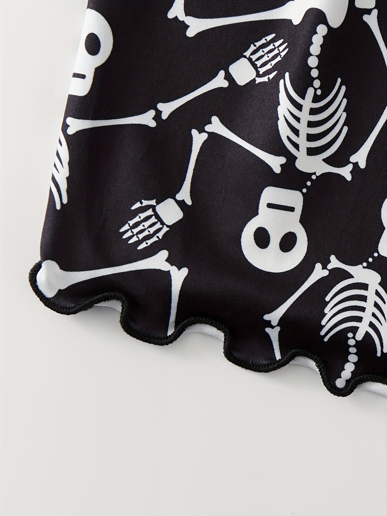 Skull Print Cami Top & Shorts Pajama Set Plus Size 2pcs Set