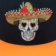Hip Hop Skull Embroidery Snapback Hat Unisex Baseball Cap