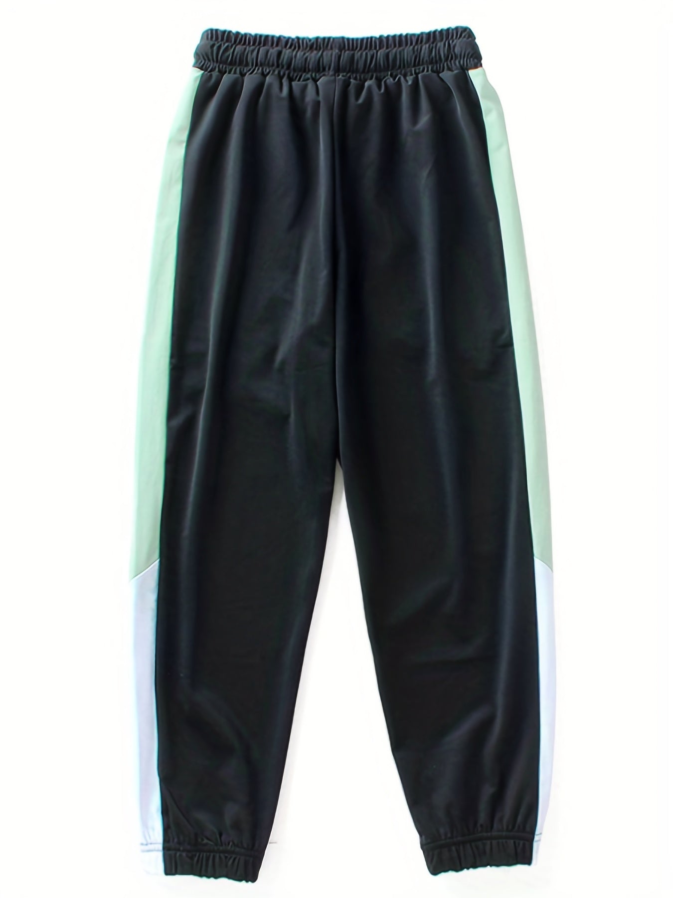 Boys Casual Block Ice Silk Long Pants Spring Autumn Kids Clothing