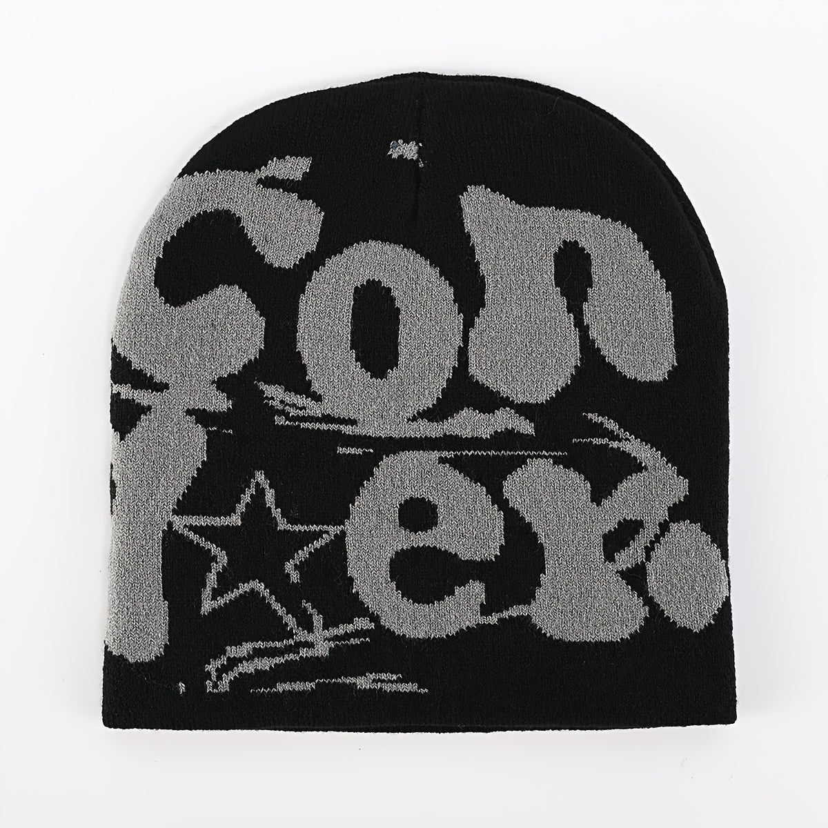 Y2K Hip Hop Beanie Unisex Knit Cap Warm Winter Ski Hat