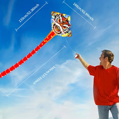 Lion Kite for Outdoor Fun - Creative Beach Park Yard Entertainment