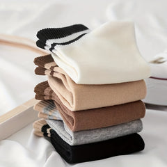 10 Pairs Girls Kids Thin Ankle Socks - Japanese Style Preppy Socks