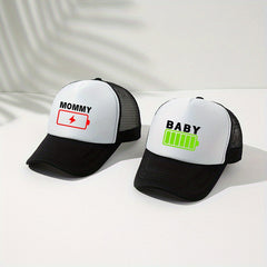 Mesh Printe Electronic Baseball Cap Sunshade Trucker Hat