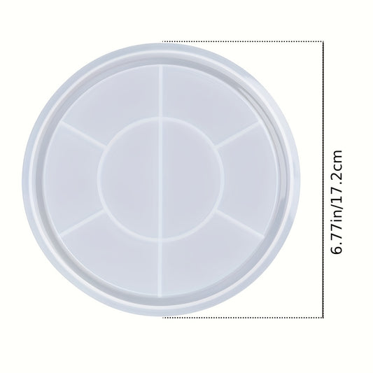Round Tray Silicone Mold for Concrete Storage Resin Dish Plate Craft Molds
