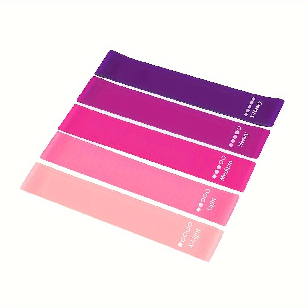 5pcs Yoga Resistance Loops Bands for Home Fitness Training