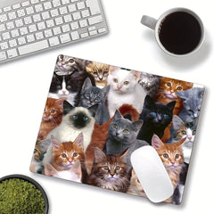 Non Slip Rubber Base Cat Mouse Pad for Computers