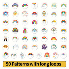 200pcs Butterfly and Rainbow Stickers