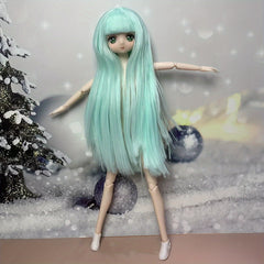 81 inch Cartoon 3D Face Dolls with Flexible Joints Vibrant Flat Body Girls