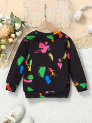 Graffiti Girls Crew Neck Pullover Sweatshirt