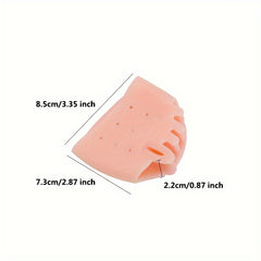 4pcs Silicone Forefoot Pad Toe Separator Foot Supports Cushions