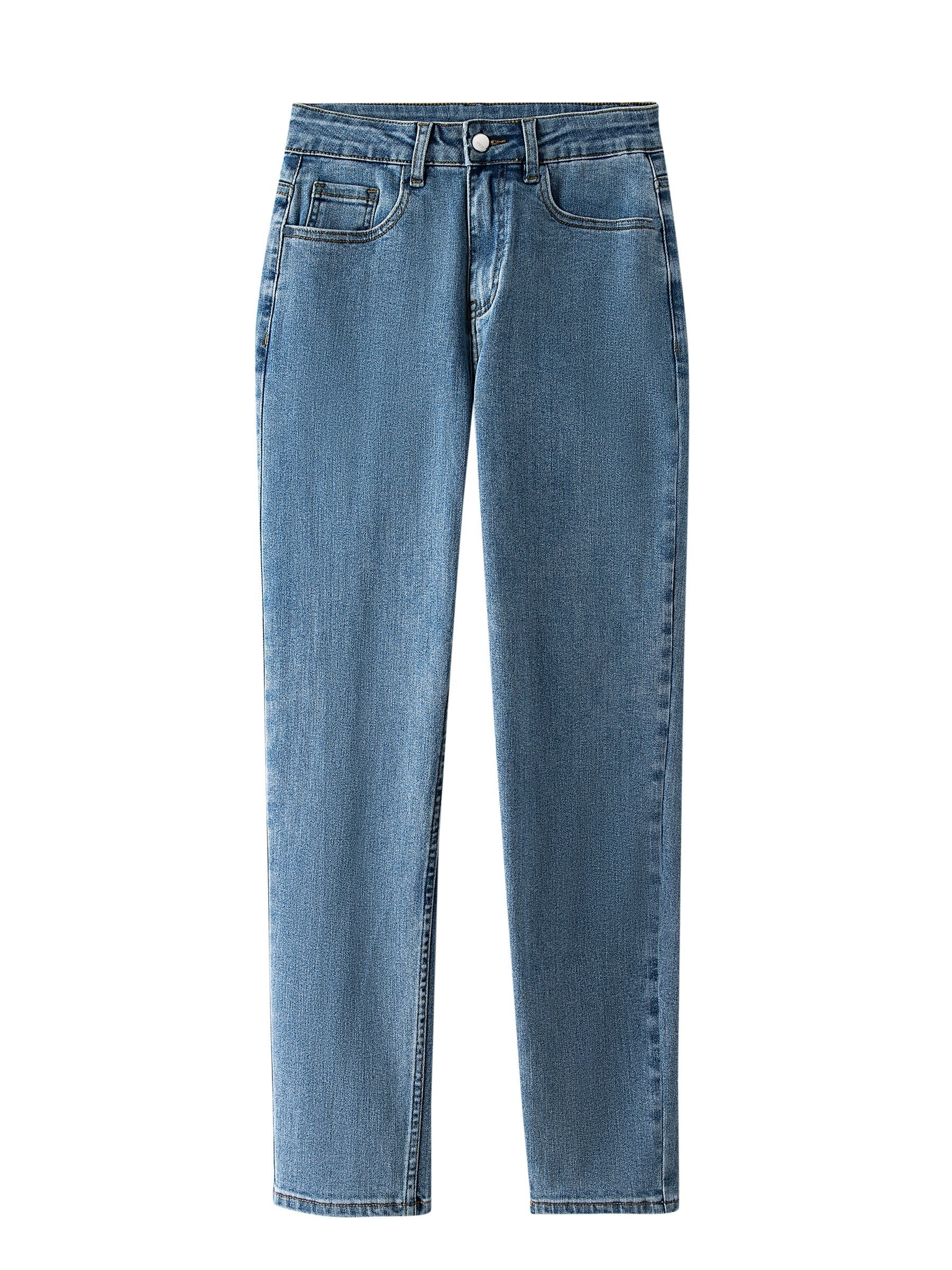 Button Fly Stretch Jeans