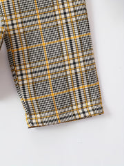 Boys Casual Plaid Print Comfortable Active Pants