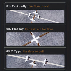 100pcs Tile Leveler Tile Floor Positioning Seam Cross Ceramic Tile Spacers