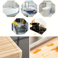 Clear Caulking Strips Self Adhesive Tape for Kitchen Sink Tub Bathroom Shower