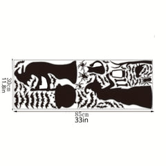 Halloween Witch and Cat Curtain Decoration