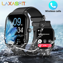 LAXASFIT Smartwatch Wireless Calling Fitness Tracker 5 Full Touch Screen