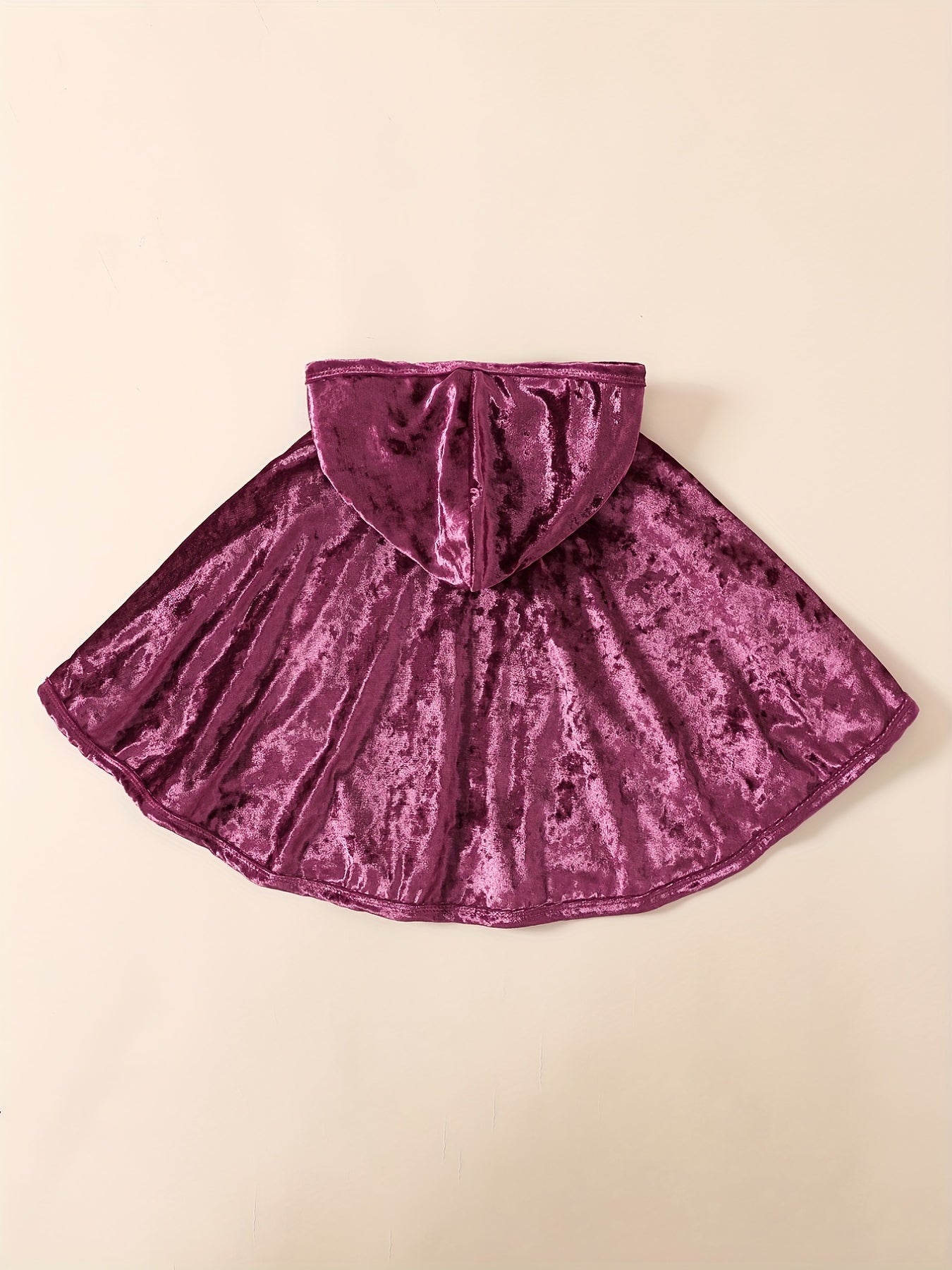 Kid's Halloween Velvet Hooded Cloak Costume