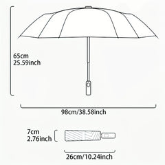 Floral Sunshade Double Layer Umbrella Rain Or Shine Dual use Umbrella