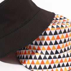 Boho Reversible Bucket Hat Block Printed Lightweight Basin Hat