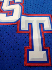 Men's EAST Star 15 Embroidery Basketball Jersey Retro Mesh Classic Crew Neck
