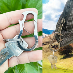 Stainless Steel Carabiner Keychain for Backpack